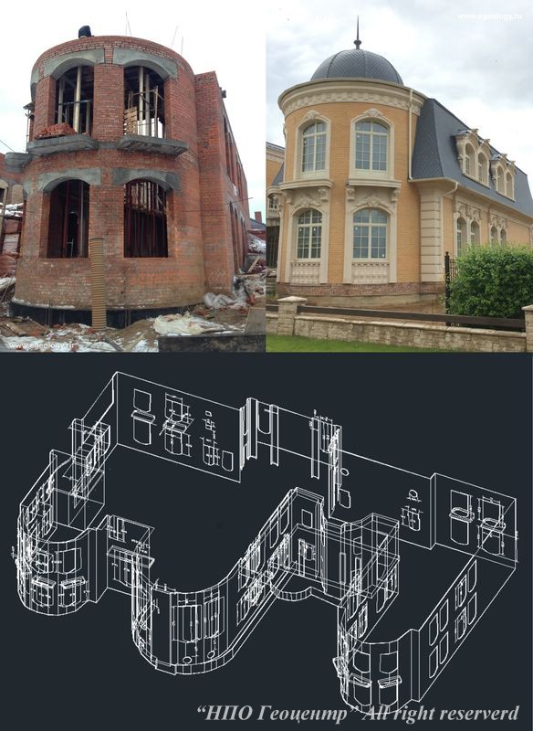 Съемка фасада здания, 3D съемка фасада, обмеры здания для фасадных работ